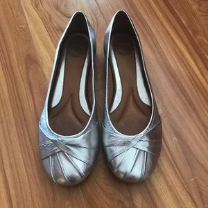 New Nurture Silver Ballerina Flats